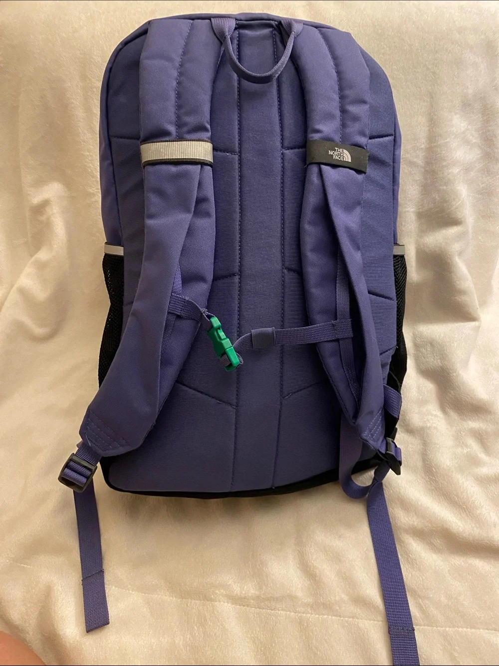 The North Face youth court Jester Backpack purple and black
